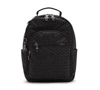 Kipling SEOUL S Kleiner Rucksack, Signature Emb (Schwarz)