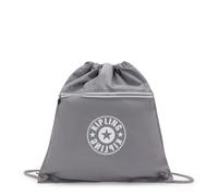 Kipling Kordelzugtasche Center Mittelgroß mit Vordertasche Inviting Grey
