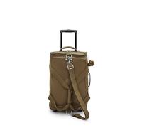 Kipling Teagan US Kleine Reisetasche mit Rollen, Carry On, Smooth Khaki (Khaki)