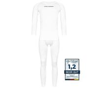Kirkjubøur® Hafjall Herren Thermounterwäsche Set 2-TLG., Langarmshirt und Lange Unterhose, warmes Material, Enge Passform, Funktionswäsche für kalte Tage