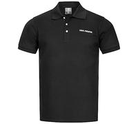Kirkjubøur® Jørd Herren Poloshirt Polo-Shirt Basic Oberteil für Herren Polohemd Polokragen (as3, Alpha, s, Regular, Regular, Schwarz)