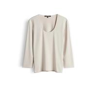 someday Damen Kurzarmshirt | Basicshirt aus ECOVERO™ Viskosemix Slim Fit warm Clay, 38