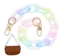 Kisangel Bunte Acryl Taschenkette als Tragetaschenriemen Ersatz für Handtaschen mit 1stück Langlebigem Umweltfreundlichem Material für Selbstgemacht Taschenherstellung