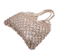 Kisangel Damen Schultertasche aus Baumwollfaden Handgewebte Sommertasche mit Dekorativem Design und Ausreichend Stauraum für Tägliches Einkaufen und Outdoor Picknick