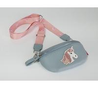 KisMe Sidebag Einhorn sorbet blau-grau - 18cm x 10cm x 5cm / sorbet blau-garu / Kunstleder