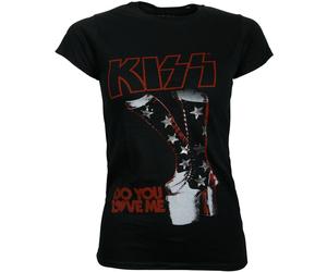 Kiss - Damen T-Shirt Do You Love Me - schwarz L