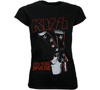 Kiss - Damen T-Shirt Do You Love Me - schwarz M