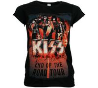 Kiss - Damen T-Shirt End Of The Road Tour - schwarz L