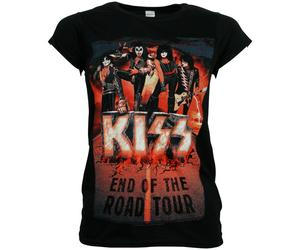 Kiss - Damen T-Shirt End Of The Road Tour - schwarz L