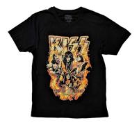 KISS End of The Road Tour Orange Logo T Shirt XL