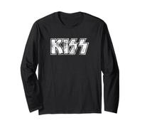 Kiss Hard Rock Music Band Vintage Logo by Rock Off Langarmshirt