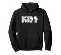 Kiss Hard Rock Music Band Vintage Logo by Rock Off Pullover Hoodie