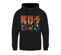 Kiss Hoodie Logo, Faces & Icons Black M