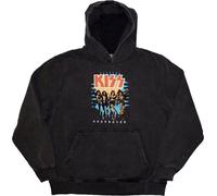 Kiss Hoodie Destroyer 3D Logo Unisex Charcoal Grey XL