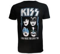 KISS I Was Made For Lovin' You Band T-Shirt - Offizielles Merchandise XL Schwarz
