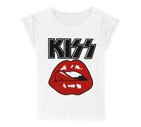Kiss Lips T-Shirt weiß in 3XL