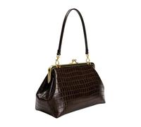 Kiss Lock Bag - PU Leather Messenger | Shoulder Bag | Womens Shoulder Bags for Women Work School Shopping Daily Commute Travel Weekend Outing