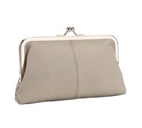 Kiss Lock Münzgeldbörse - Kleine Vintage-Geldbörse aus PU-Leder, sicherer Auto- und Taschengeldhalter mit Kartenfach | Kompakte Reise-Geldtasche für Kinder und Damen, stilvolles Geschenk-Accessoire