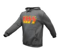 KISS Logo Kapuzenpullover - Offizielles Merchandise Größe: XXL Grau