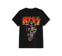 Kiss - T-Shirt # M Black Unisex # Neon Band