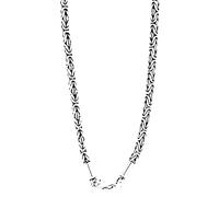 Kiss of Leather Edle Königskette aus 925 Sterling Silber, 3 mm dick, 45-65 cm