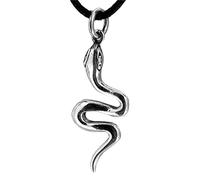 Kiss of Leather Schlangen Anhänger aus 925 Sterling Silber mit Kette_65 cm SI.5