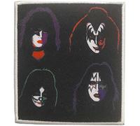 KISS Standard-Aufnäher: 4 Köpfe, offizieller gewebter Aufnäher