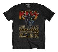 Kiss T Shirt Cobra Arena 1976 Poster Nue offiziell Eco Herren