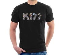 KISS T Shirt Diamante Classic Band Logo Nue offiziell Unisex Schwarz XL