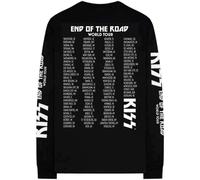 KISS T-Shirt End of the Road Tour Bandlogo Offiziell Unisex Schwarz Langarm XL