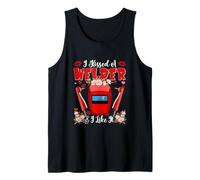 Kissed A Welder & Like It Valentine's Day Funny Couple Tank Top