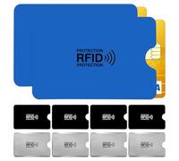 Kisstta 10 Stück Kartenhülle Hartplastik, Ausweishülle Wasserdicht, Schutz für Ausweis- & Kartenhüllen, RFID Blocker Kartenhülle, EC Karten Schutzhülle, Kreditkartenhülle, für ihre Geldbörse