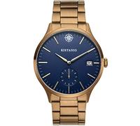 Kistanio Stratolis Herrenuhr mit Edelstahlarmband Analog Saphirglas Khaki Blau STR-40-094