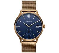 Kistanio Stratolis Herrenuhr mit Milanaiseband Analog Saphirglas Khaki Blau Mesh STR-40-123