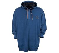 Kitaro Hoody Kapuzenpullover Pullover Feinstrick Herren Baumwolle, Farbe:dunkelblau, Herrengrößen:5XL