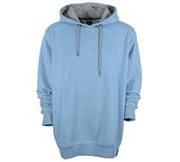 Kitaro Hoody Kapuzenpullover Sweatshirt Pulli Basic Herren Langarm, Farbe:blau, Herrengrößen:5XL
