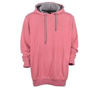 Kitaro Hoody Kapuzenpullover Sweatshirt Pulli Basic Herren Langarm, Farbe:hellrot, Herrengrößen:5XL