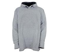 Kitaro Hoody Kapuzenpullover Sweatshirt Pulli Herren Plusgröße, Farbe:grau, Herrengrößen:3XL