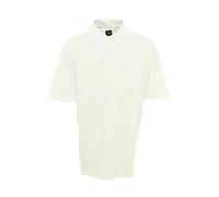 Kitaro Polo Poloshirt Shirt Herren Kurzarm Baumwolle Piqué Plusgröße, Farbe:weiß, Herrengrößen:XXL