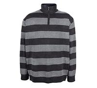 Kitaro Pullover Troyer Strick Pulli Herren Feinstrick Baumwolle, Farbe:anthrazit, Herrengrößen:5XL