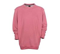 Kitaro Sweatshirt Herren Baumwolle Rundhals Basic, Farbe:rosa, Herrengrößen:5XL