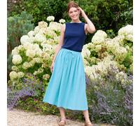 Kite Damen Mudeford Musselin Rock Lagune Bio-BaumwolleBlau / S