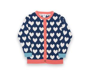 Kite Kinder Heartful Strickjacke Bio-Baumwolle - Marineblau / 68