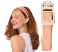 Kitsch Breite Stirnbänder für Frauen - modisches Sport-Stirnband für Workout, Yoga, Fitnessstudio, Laufen | Dehnbare Haar-Accessoires, 3 Stück - Rosewood