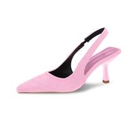 Kitten Heels Pumps Damen - Sexy Stöckelschuhe Slingpumps Sommer Kittenheels Elegant Hochzeit Sandalen Stiletto Mit Absatz Sandaletten Brautschuhe Bequem Absatzschuhe