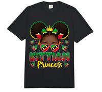 Kittian Princess St. Kitts und Nevis Flagge Nevisian Women Comfort Colors Adult Heavyweight T-Shirt