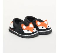 Kitz-Pichler Bobby Appl. Fuchs Kinder-Hausschuh aus Filz| Größe 33 Kitzwalk beige 33
