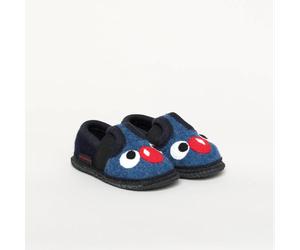 Kitz-Pichler Bobby Face Jungen Hausschuh | Farbe jeans | Pantoffel in Größe 25 jeans 25