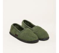 kitz-pichler Filz-Hausschuh Zams für Damen & Herren | Aus hauseigenem Walkstoff mit Filz-Latex-Sohle - Leichter & geschlossener Hausschuh Made in Tirol Olive Leaves | 43