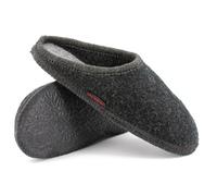 kitz-pichler Filzpantoffel Grainau aus Mulesing-freier Schaf-Schurwolle - Handgefertigte Hausschuhe aus Wollfilz für Damen & Herren Größe EU 36-46 - Patentierte naturub® Naturkatschuksohle Kohle, 36